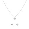 Zilveren set ketting&oorbellen levensboom kristal (1052396)