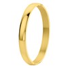 Gerecycled stalen armband bangle goldplated 8mm (1054030)