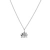Zilveren ketting&hanger lotus met zirkonia (1054521)