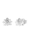 Ohrringe aus 925 Silber, Lotus mit Zirkonia (1054523)