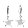 Zilverkleurige bijoux oorbellen ster (1054568)