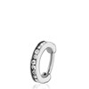 Stalen helixpiercing ring clicker kristal (1054648)