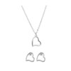 Byoux-Set Halskette mit Ohrringen „Herz“ (1054806)
