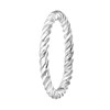 Silberfarbener Byoux Ring, Kordeloptik (1055304)