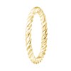 Goudkleurige byoux ring gedraaid (1055305)