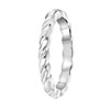 Zilverkleurige byoux ring gedraaid (1055308)