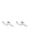 Zilveren oorbellen golf (1055493)