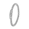 Zilveren ring bolletjes/bar met zirkonia (1055508)
