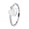 Zilveren ring dangle hart (1055658)