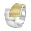 Stalen ring staal/goldplated (1055743)