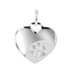 Zilveren hanger hart hondenpoot (1055840)