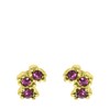 Goudkleurige bijoux oorbellen met steentjes (1056373)