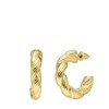Bijoux goudkleurig oorring gedraaid (1067815)