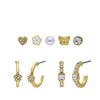 Goudkleurig bijoux set oorbellen (1067839)
