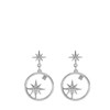 Zilverkleurige bijoux oorbellenset met ster (1067846)