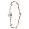 Stalen roseplated armband Minnie Mouse met wit kristal (1068041)