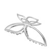 Zilverkleurige bijoux haarklem vlinder (1068095)