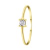 14k gouden ring solitair vierkant diamant(0,025ct) (1067804)