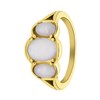 Stalen goldplated vintage ring opaal (1067945)
