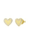 Guess goldplated oorknoppen HEART TO HEART (1067927)