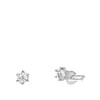 14 karaat witgouden oorknoppen solitair diamant 0,05ct (1068314)