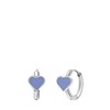 Ohrringe aus Edelstahl mit hellblauem Emaille-Herz (1068533)