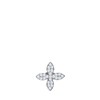 Silberfarbene Bijoux-Brosche Kreuz (1068569)