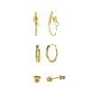 Set mit vergoldeten Silber-Ohrringen (1043426)