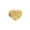 Zilveren goldplated bedel hart met levensboom (1069120)