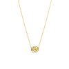 Gerecycled goldplated stalen collier mattenklopper (1068460)