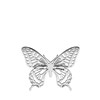 Silberne Modeschmuck-Brosche, Schmetterling, durchbrochen (1069142)