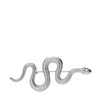 Zilverkleurige bijoux broche slang (1069146)