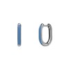 Ohrringe aus Edelstahl mit hellblauer Emaille (1069507)
