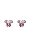 Ohrringe aus 925er Silber, Minnie Mouse, mit rosa Zirkonia (1069579)