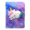 Fluffy notitieboek met slapende unicorn (1069487)
