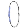 Stalen armband met blue lace agaat (1069863)