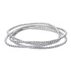 Zilverkleurige bijoux armband met strass wit (1070271)