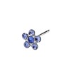 Studex schietoorbel bloem blauw kristal (1067392)