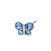 Studex stalen schietoorbel vlinder blauw kristal 344 (1067396)
