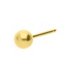 Studex medizinische Ohrringe aus Edelstahl, vergoldet, Kugel, 4 mm (1067403)