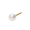 Studex medizinische Ohrringe aus Edelstahl, vergoldet, Perle, 5 mm (1067417)