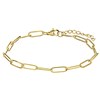 Stalen goldplated armband closed forever 4mm (1070637)