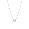 Zilveren ketting met hanger hart/infinity zirkonia (1058014)