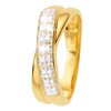 14 karaat geelgouden ring met 18 diamanten 0,10ct (1004113)