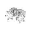 14K Witgouden solitair oorbellen diamant (0.50ct.) (1004319)