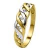 Bicolor-Ring, 585 Gold, mit Zirkonia (1006146)