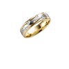 14K trouwring geel/wit  diamant Daisy Dames H73 (1006403)