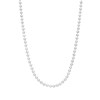 Silberfarbene Bijoux-Halskette 75 cm (1015609)