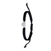 Bijoux armband met zwarte koord en hart (1027921)
