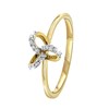 Gelbgoldener Ring mit Diamant 0,07 ct (1031019)